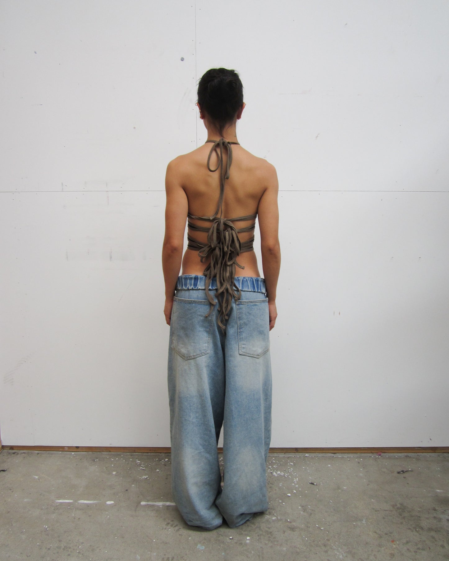 Strap-On Top Black/Khaki