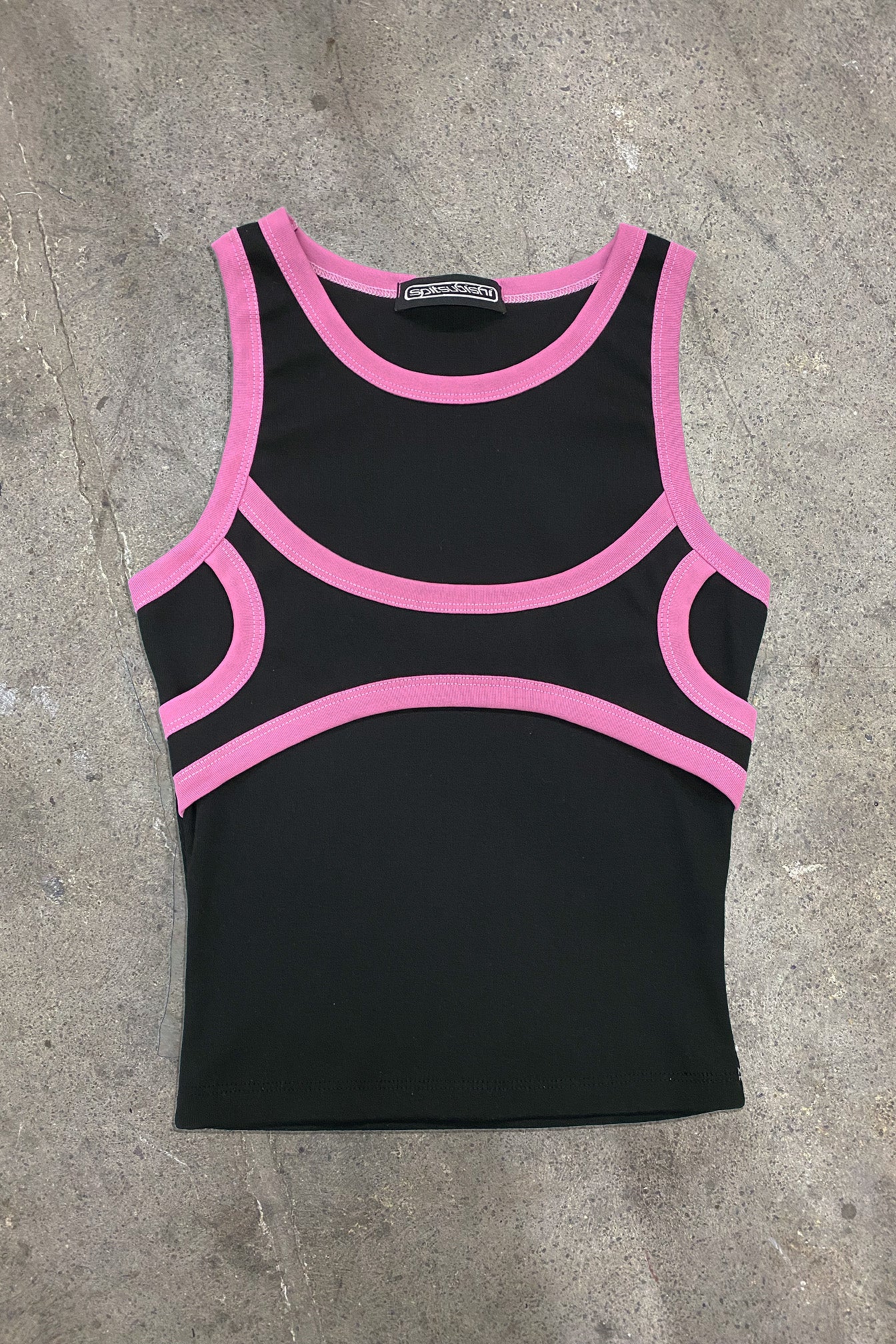 Spit Tank Black/Pink