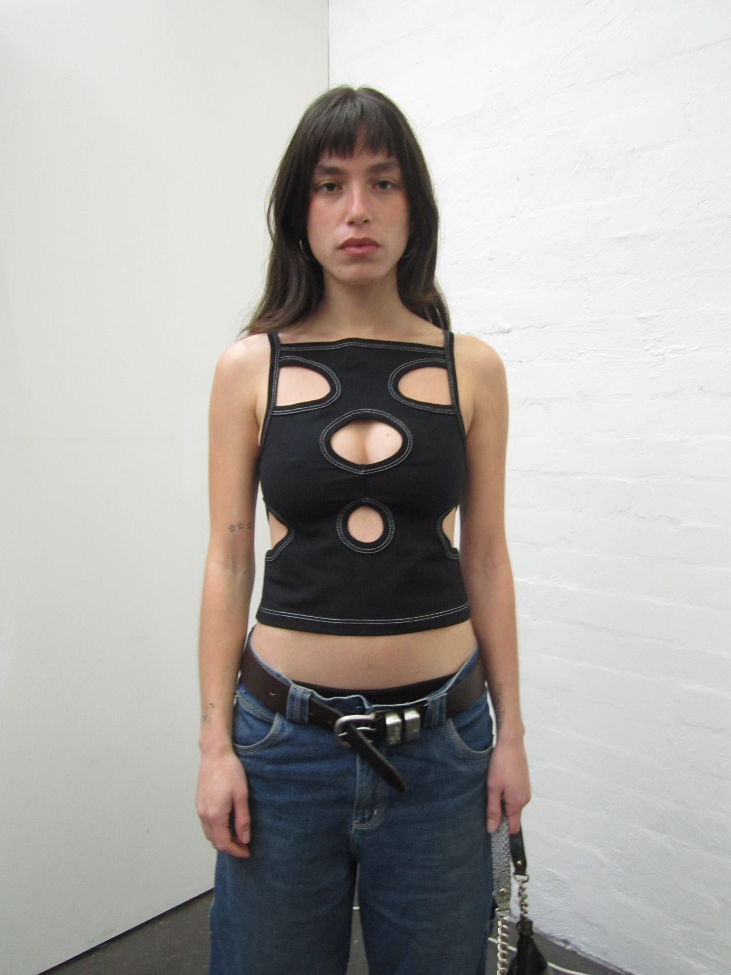 Glory Hole Singlet Black