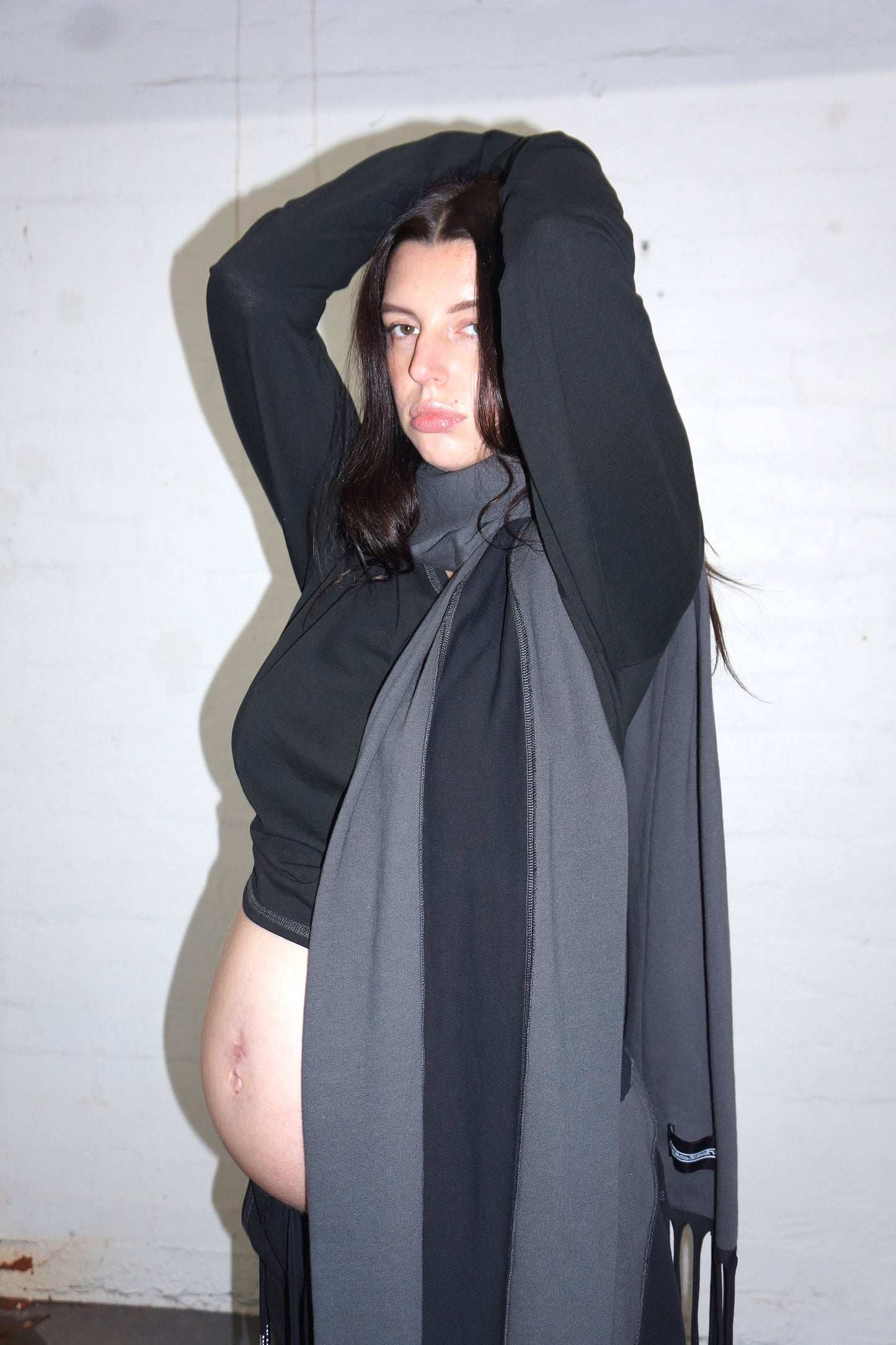 Track Scarf - Slate Grey