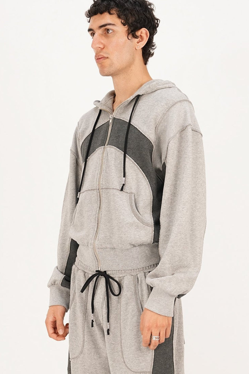 Tracksuit Jacket - Grey Marle