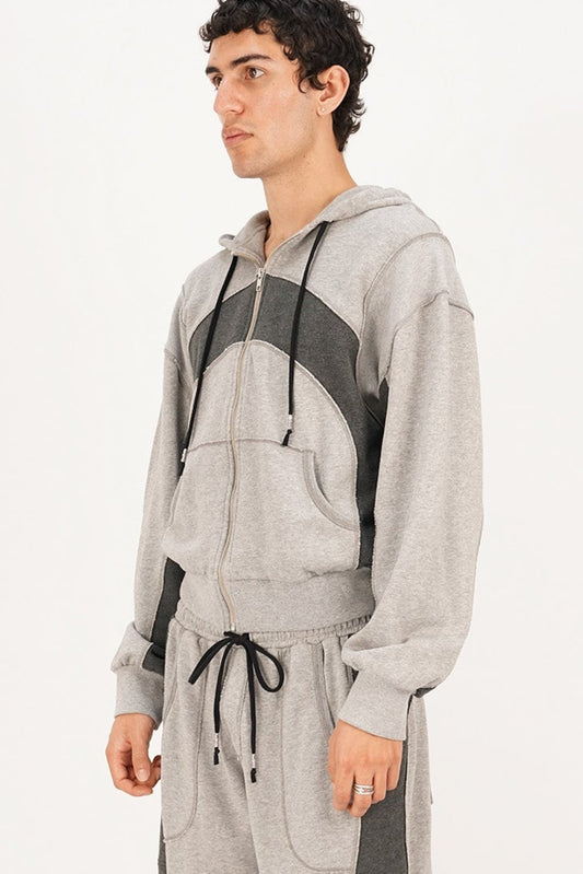 Tracksuit Jacket - Grey Marle