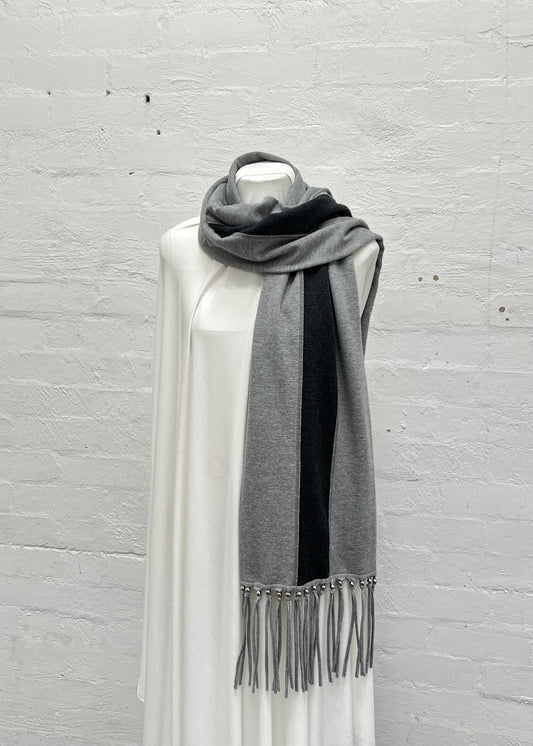 Track Scarf - Grey Marle